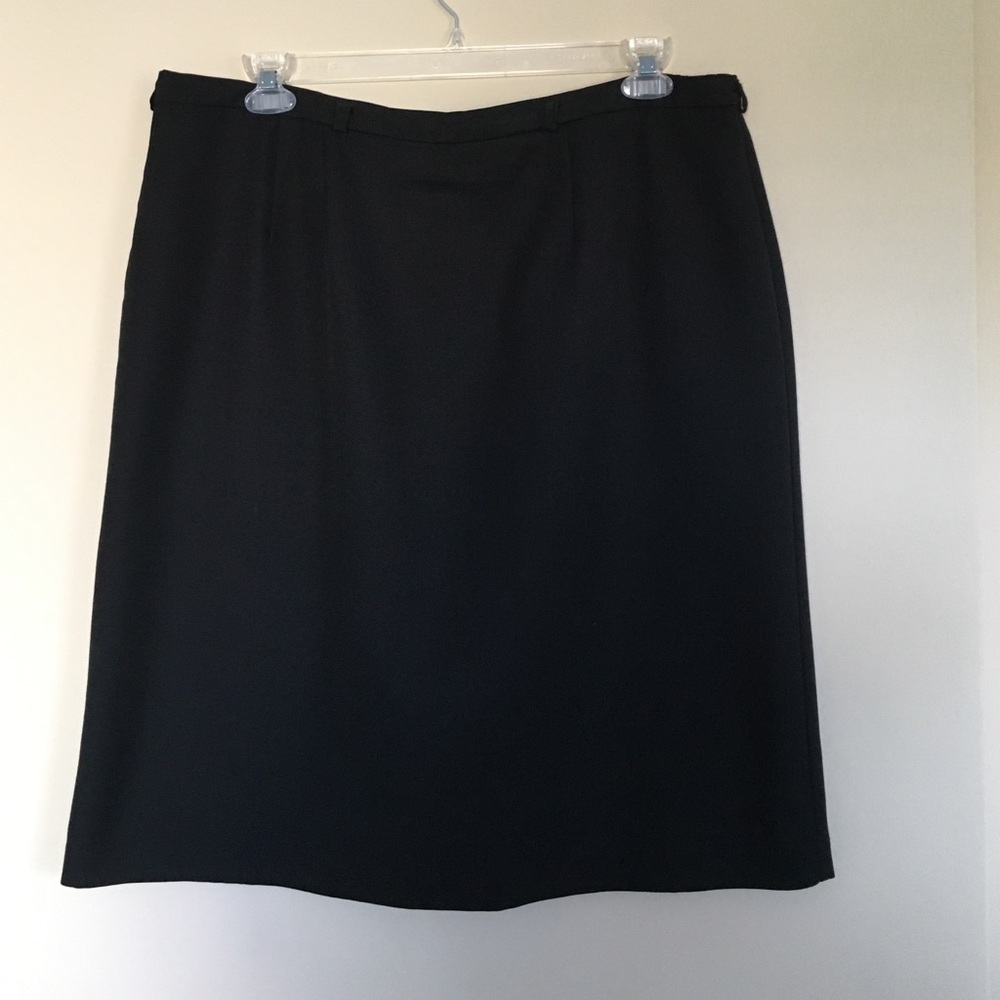Kathy Lee Black Pencil Skirt 20W